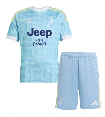 Juventus Lloyd Kelly #6 Udebanetrøje Børn 2025-26 Kortærmet (+ Korte bukser)